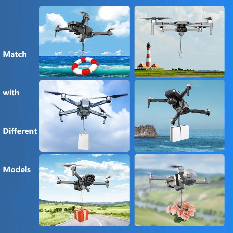 Remote-Control Drone Payload Release Accessory – Black