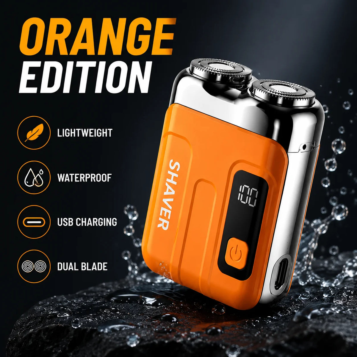 Mini USB Rechargeable Dual-Head Electric Shaver
