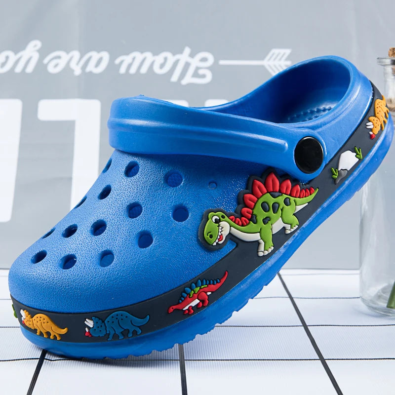 Kids’ Cartoon EVA Clogs with Heel Strap