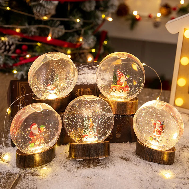 Light-Up Christmas Globe Decoration