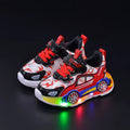 Kids’ LED Light-Up Sneakers with Hook-and-Loop Closure
