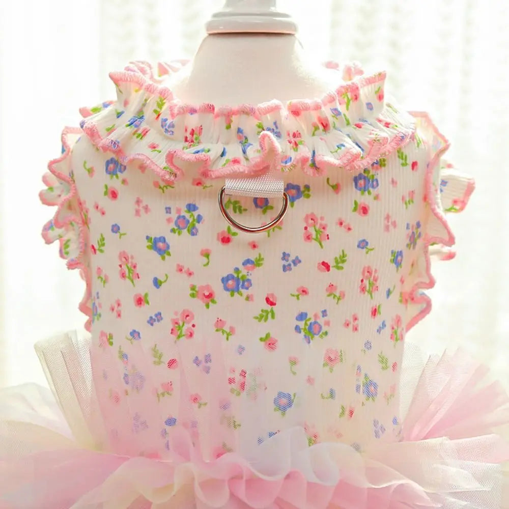 Floral Pet Dresses & Vests – Ruffled Styles