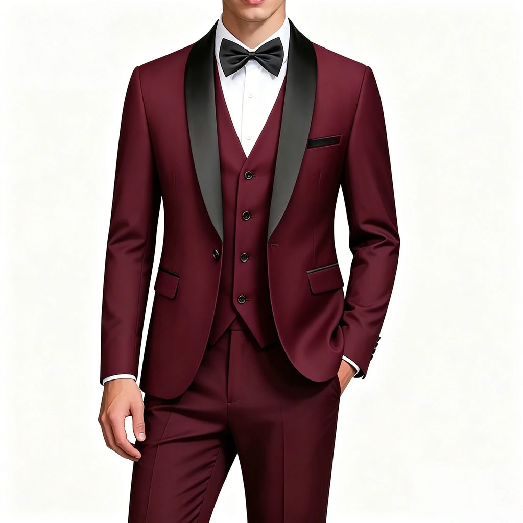 Men's Shawl-Lapel Tuxedo Suit for Weddings & Formal Events
