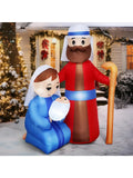 6-Foot LED Christmas Inflatable Nativity – Mary, Joseph & Baby Jesus
