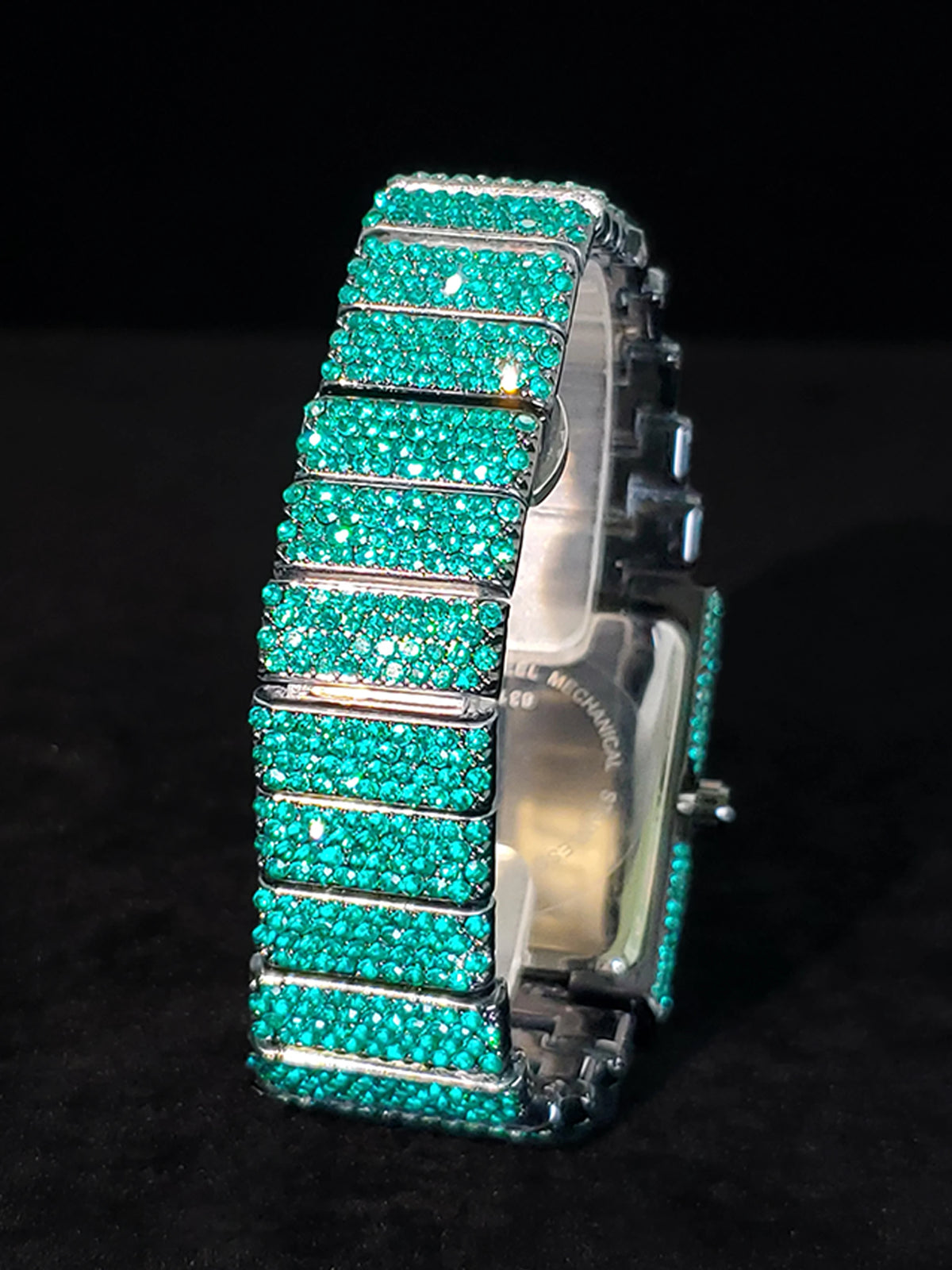Green Rectangular Quartz Watch