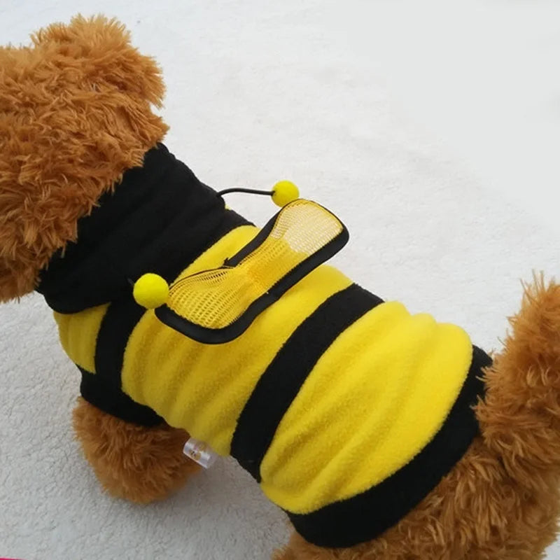 Bumblebee Hooded Pet Costume – Yellow & Black