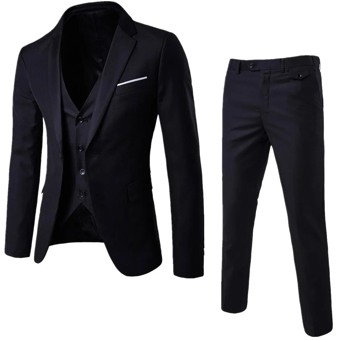 Men's Single-Breasted Suit for Weddings & Formal Occasions