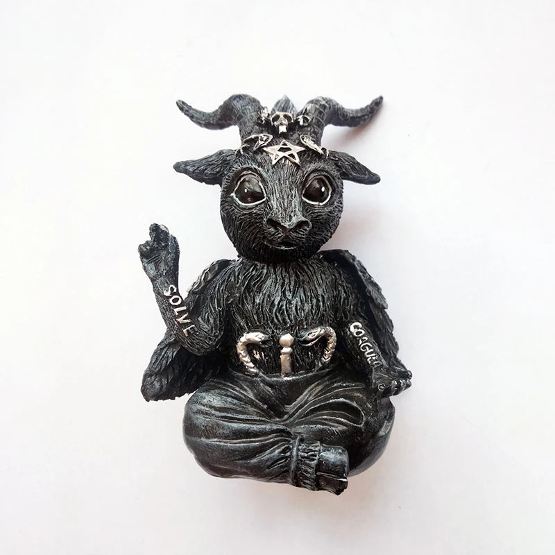 Gothic Goat Resin Figurine