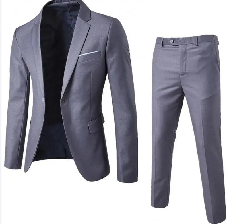 Men's Single-Breasted Suit for Weddings & Formal Occasions