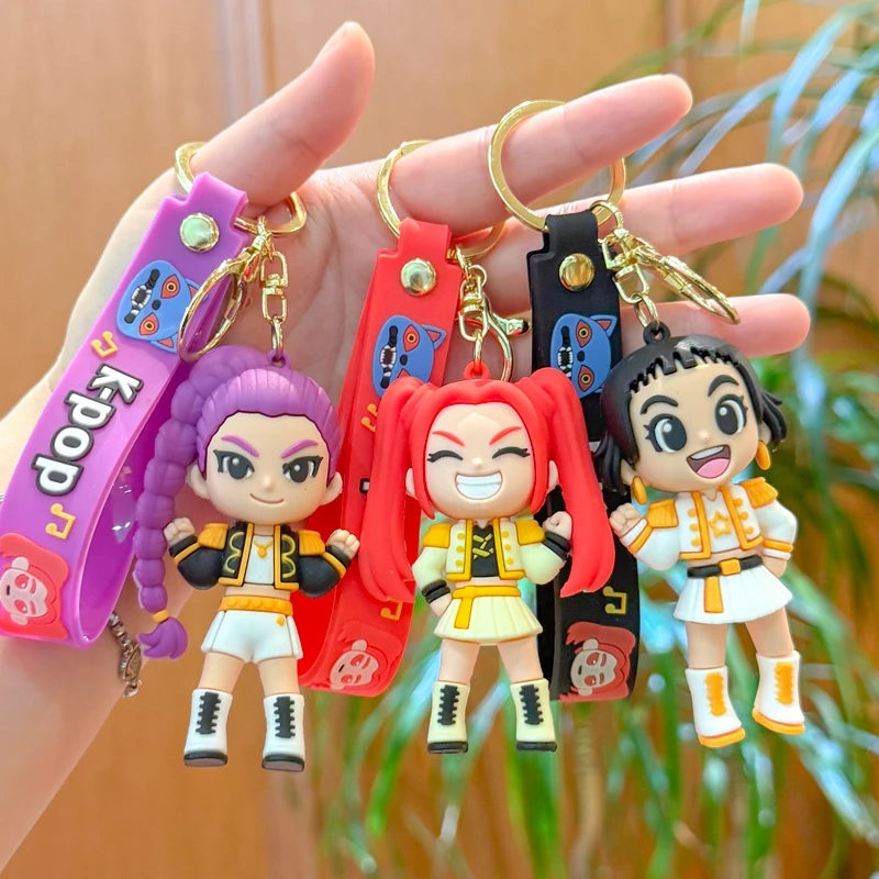 K-Pop Character PVC Keychain & Backpack Charm