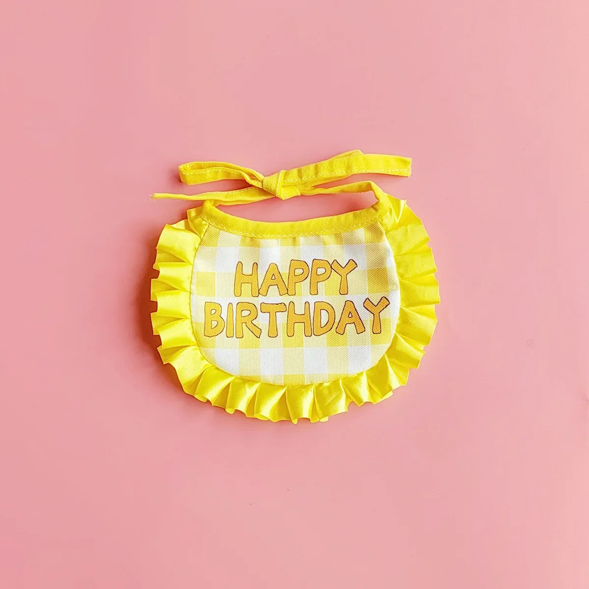 Pet Birthday Hats & Ruffled Bibs – Sets or Separates