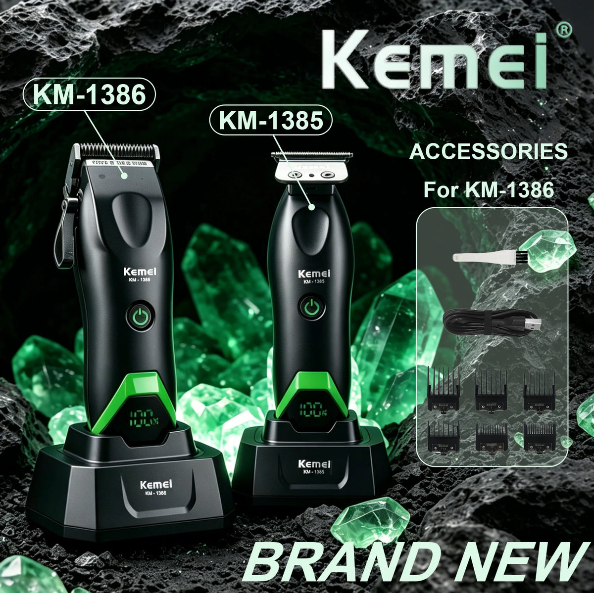 Rechargeable Hair Clippers, Trimmers and Grooming Kit Options