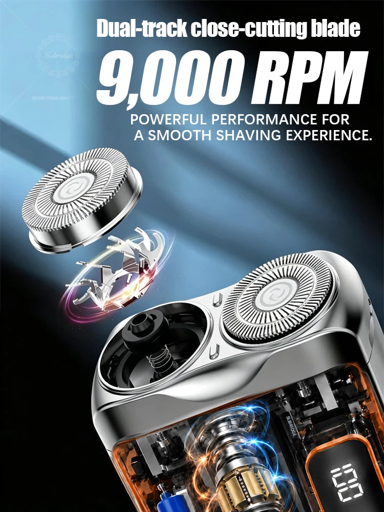 Mini USB Rechargeable Dual-Head Electric Shaver