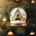 Christmas Initial Letter Desktop Ornament