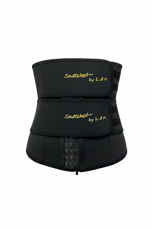 Black Double Strap Waist Trainer – Snatched by L & K