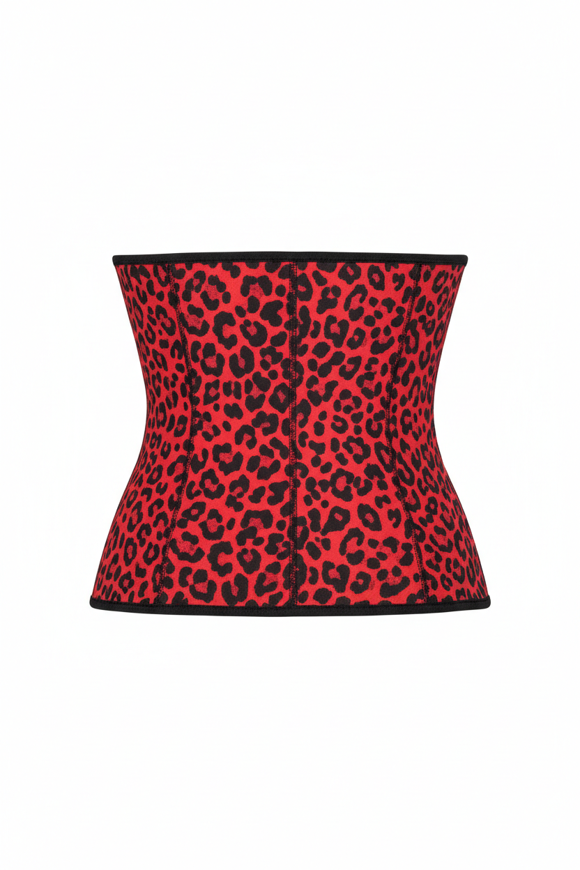 Premium Waist Trainer - Red leopard