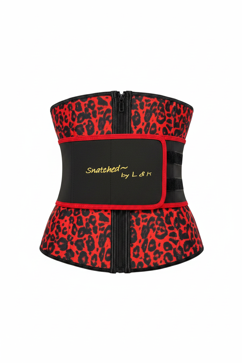 Red Leopard Waist Trainer – Snatched by L & K