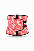 Red Pink Camo Waist Trainer – Fixed Straps