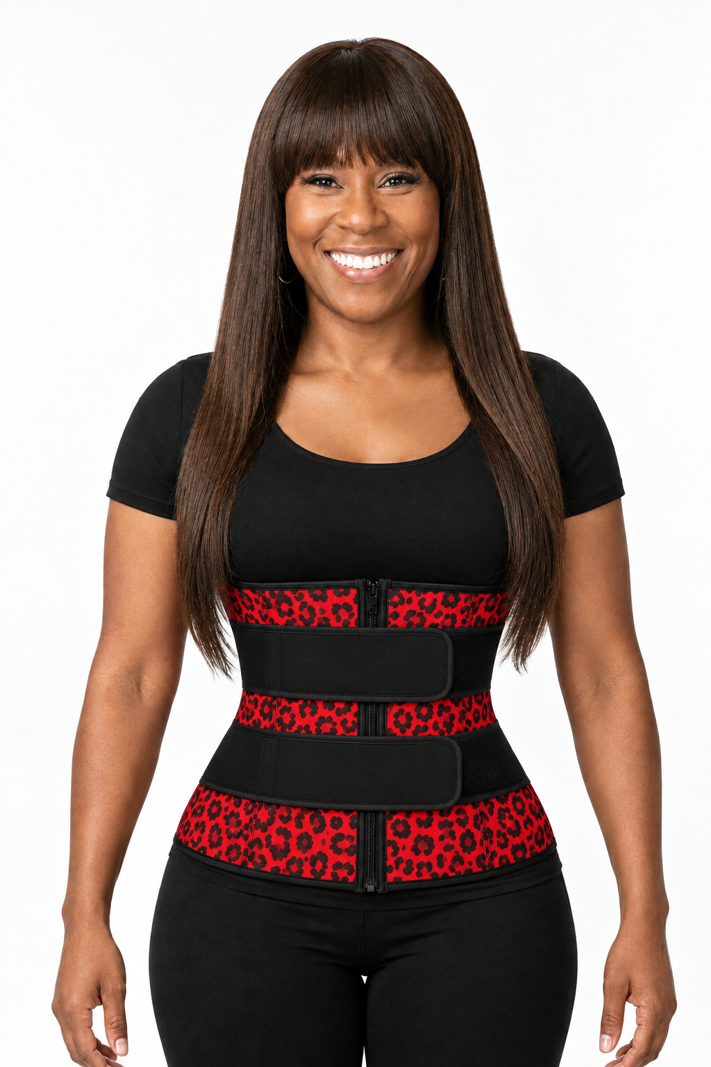 Revised front view with two straps